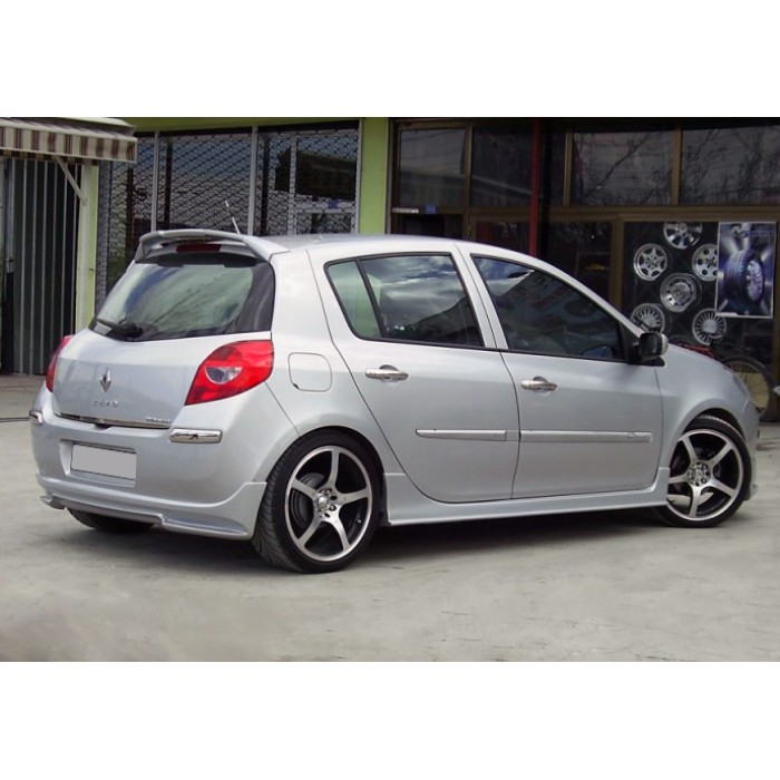 Бокові пороги (під фарбування) для Renault Clio III 2005-2012 рр