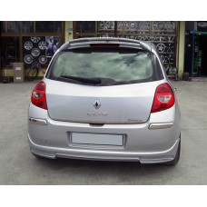 Накладка на задній бампер V1 (під фарбування) для Renault Clio III 2005-2012 рр