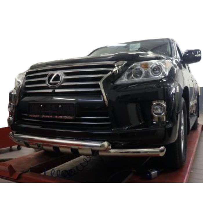 Передняя защита Gronder (2008-2015 нерж) для Lexus LX570 / 450d