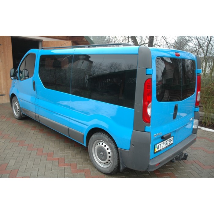 Рейлінги Чорні Коротка база, Пласт. ніжки для Nissan Primastar 2002-2014 рр