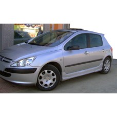 Бокові пороги (під фарбування) для Peugeot 307