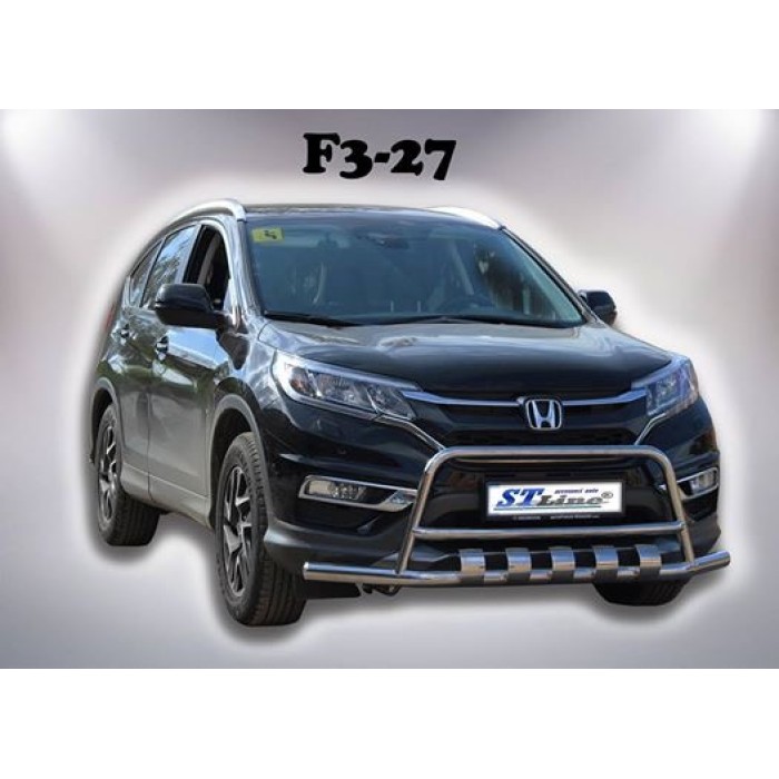 Передній захист WT003-ST-V2 (нерж.) для Honda CRV 2012-2016 рр