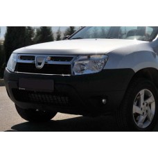 Накладки на решітку радіатора (нерж.) для Renault Duster 2008-2017 рр