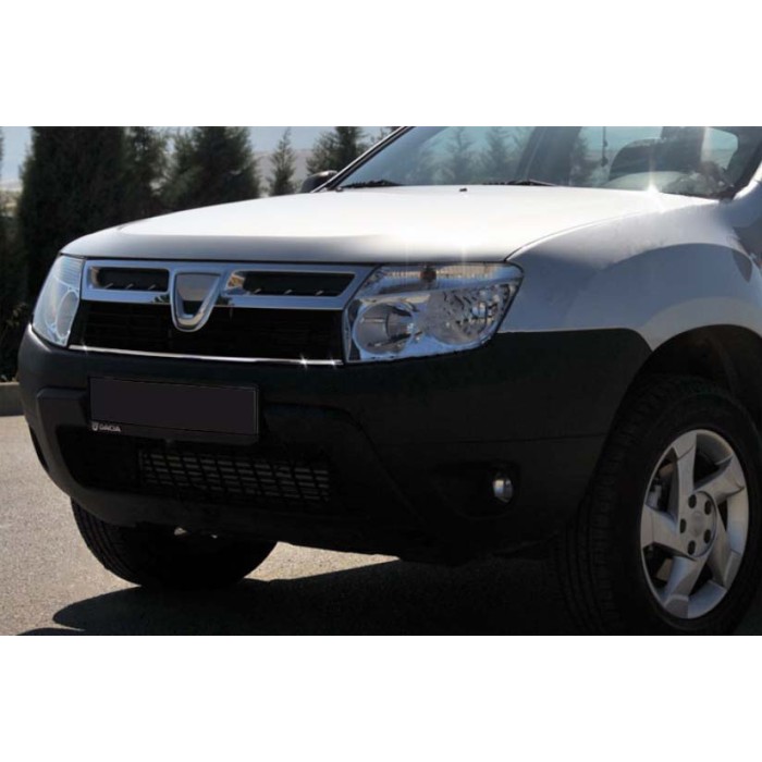 Накладки на решітку радіатора (нерж.) для Renault Duster 2008-2017 рр