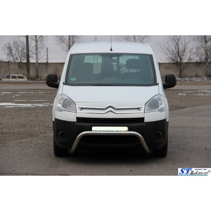 Кенгурятник WT007 (нерж.) для Peugeot Partner Tepee 2008-2018 рр