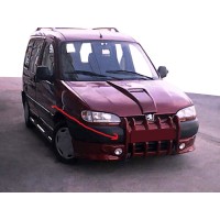 Накладка на передній бампер Ікла (під фарбування) для Peugeot Partner 1996-2008 рр