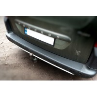Накладки на задній бампер ABS (пласт.) для Citroen Berlingo 2008-2018 рр