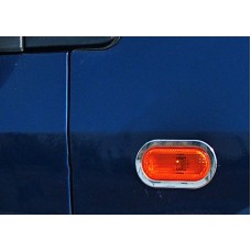 Обводка поворотника (2 шт., нерж) для Ford Fiesta 2002-2008 гг