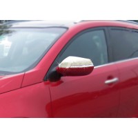 Накладки на дзеркала (2 шт., нерж.) для Kia Sportage 2010-2015 рр