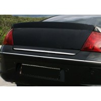 Кромка багажника (нерж) OmsaLine - Итальянская нержавейка для Peugeot 407