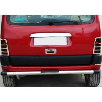 Накладка над номером (1996-2002, 1 дв, нерж) для Peugeot Partner