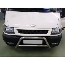 Кенгурятник WT006 (нерж) для Ford Transit 2000-2014 гг