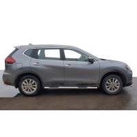 Боковые трубы (2 шт, нерж) для Nissan X-trail T32/Rogue 2014-2021 гг
