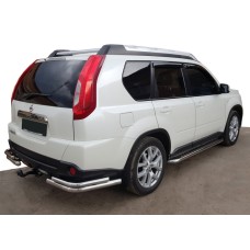 Задні кути AK003-Double (2 шт., нерж.) для Nissan X-trail T31 2007-2014рр