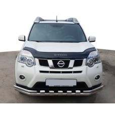 Передній захист ST015 (нерж.) для Nissan X-trail T31 2007-2014рр