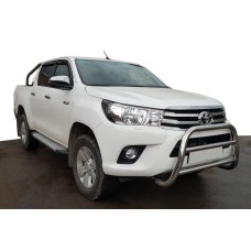 Кенгурятник WT007 (нерж) для Toyota Hilux 2015- рр