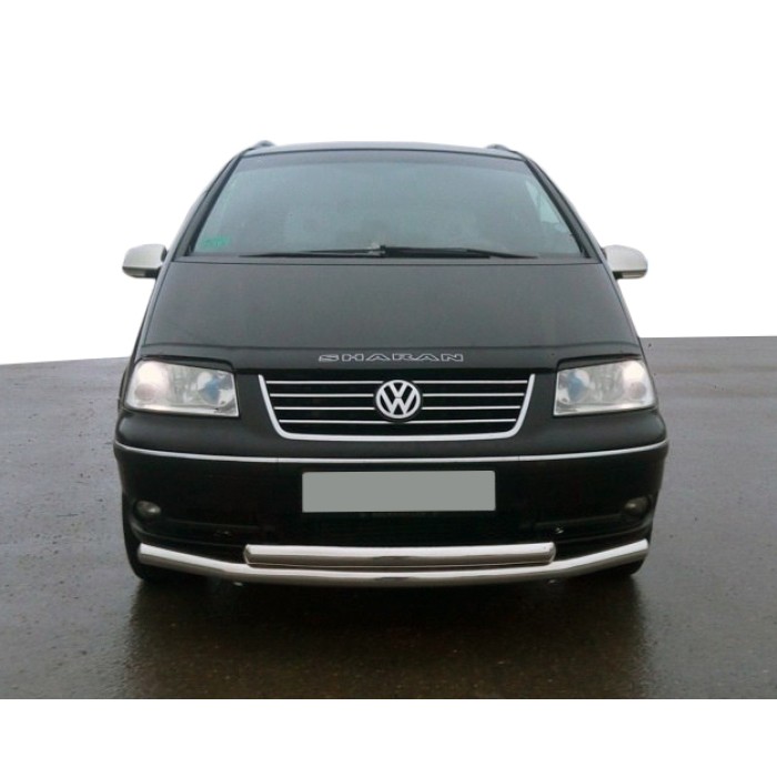 Передня подвійний захист ST014 (нерж) 51 на 42 мм для Volkswagen Sharan 1995-2010 рр
