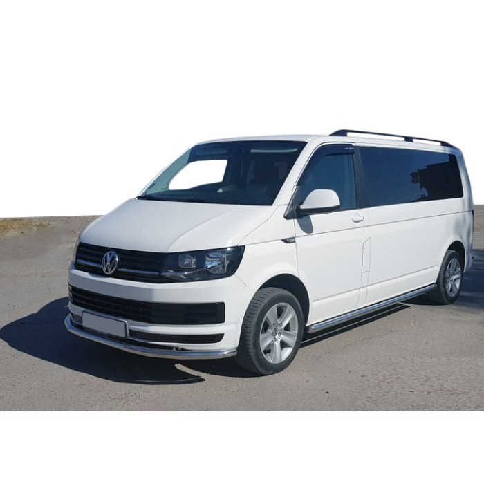 Нижня одинарна губа ST008 (нерж) 42 мм для Volkswagen T6