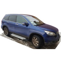 Боковые пороги Allmond Grey (2 шт., алюм.) для Honda CRV 2007-2011 гг
