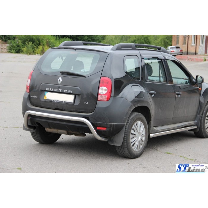 Задняя дуга скоба AK007 (нерж.) для Renault Duster 2008-2017 гг