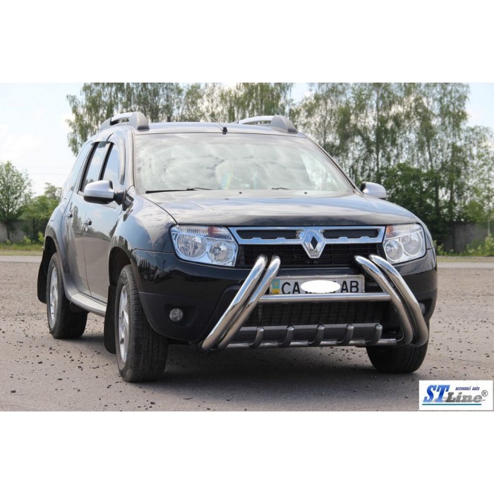 Кенгурятник WT01 (нерж) для Renault Duster 2008-2017 гг