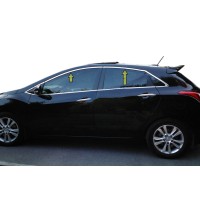 Верхняя окантовка стекол (HB, нерж) для Hyundai I-30 2012-2017 гг