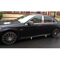 Накладки на молдинг V1 (6 шт, нерж) для Mercedes S-сlass W222