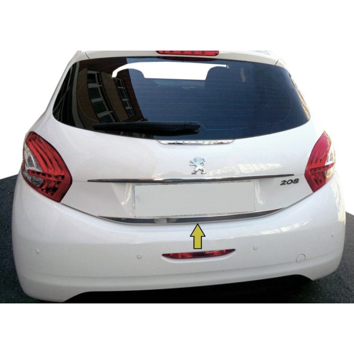 Кромка багажника (нерж.) для Peugeot 208 2012-2019 рр