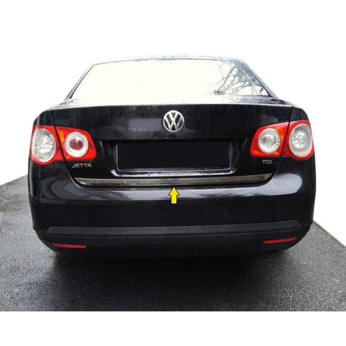 Кромка багажника (нерж) OmsaLine - Італійська нержавійка для Volkswagen Jetta 2006-2011 рр