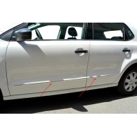 Молдинг дверей HB (нерж) для Volkswagen Polo 2010-2017 гг