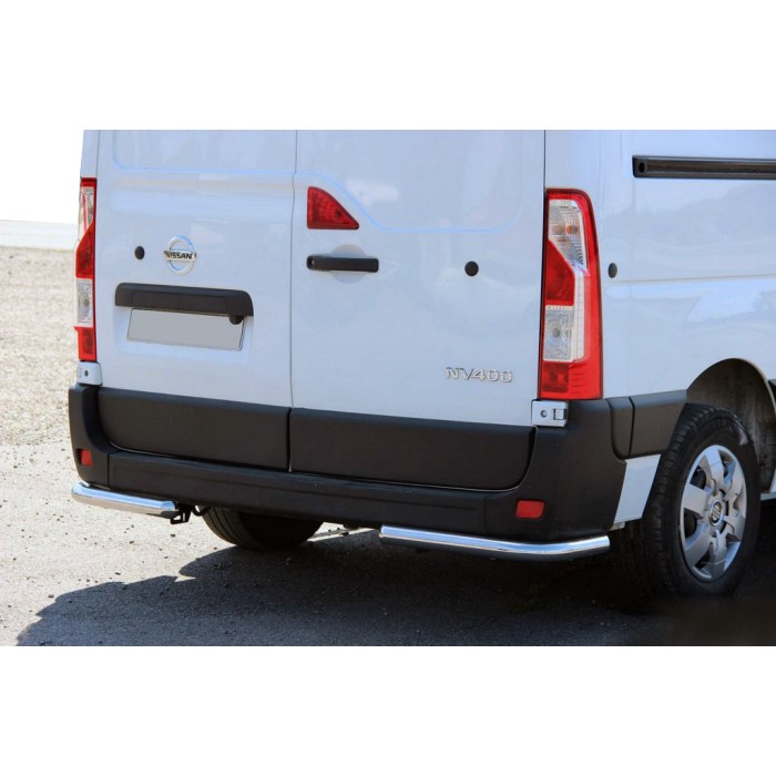 Задні куточки AK003 (2 шт., нерж) для Nissan NV400 2010-2024 рр