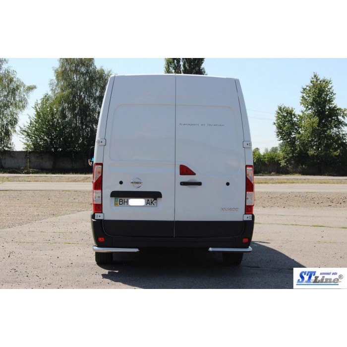 Задні куточки AK003 (2 шт., нерж) для Nissan NV400 2010-2024 рр