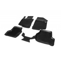 Резиновые коврики (4 шт, Niken 3D) для Skoda Octavia II A5 2006-2010 гг
