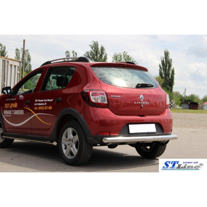 Задняя дуга AK002 (нерж) для Dacia Sandero 2013-2020 гг