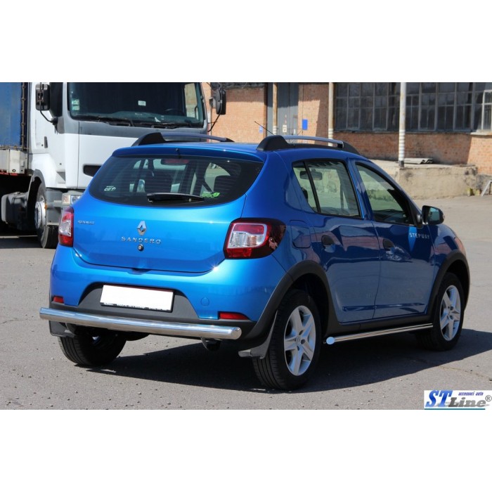 Задняя дуга AK002 (нерж) для Dacia Sandero 2013-2020 гг