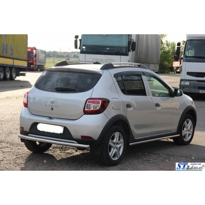 Задняя дуга AK002 (нерж) для Dacia Sandero 2013-2020 гг