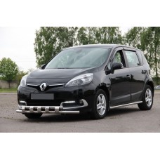 Передня дуга ST015 (нерж.) для Renault Scenic/Grand 2009-2016 рр