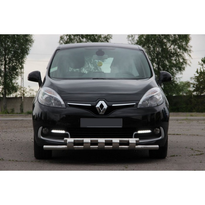 Передня дуга ST015 (нерж.) для Renault Scenic/Grand 2009-2016 рр