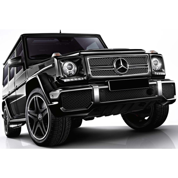 Передній бампер AMG G63/G65 (в зборі) G63 (хромована сітка) для Mercedes G сlass W463 1990-2018рр