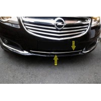 Накладки на решетку бампера (нерж) для Opel Insignia 2008-2017 гг