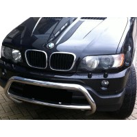 Кенгурятник WT015 (нерж) для BMW X5 E-53 1999-2006 гг