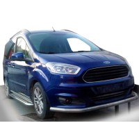 Передняя защита ST008 (нерж) для Ford Courier 2014-2023 гг