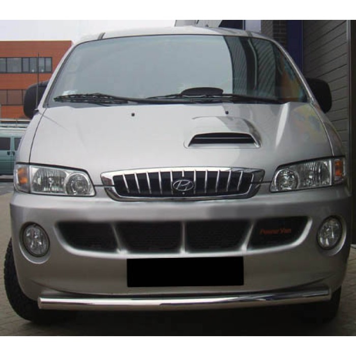 Передній захист ST008 (нерж.) для Hyundai H200, H1, Starex 1998-2007 рр