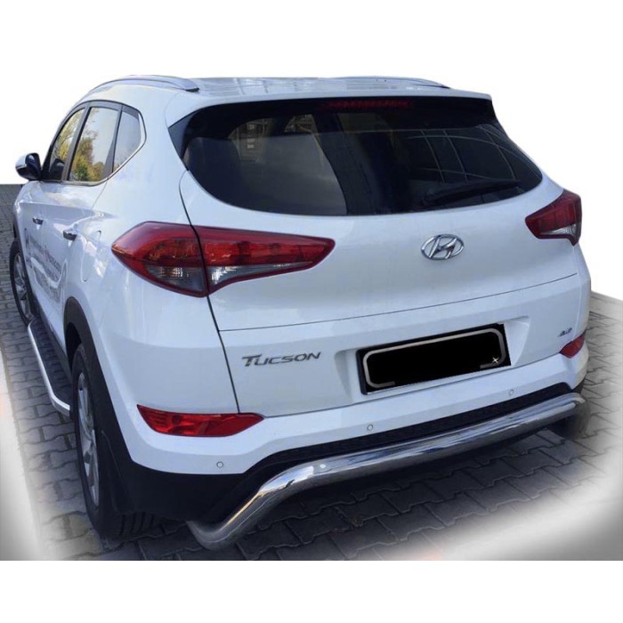 Задняя дуга AK007 (нерж.) для Hyundai Tucson TL 2016-2021 гг