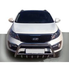 Кенгурятник WT003-1 (нерж.) для Kia Sorento XM 2009-2014 рр