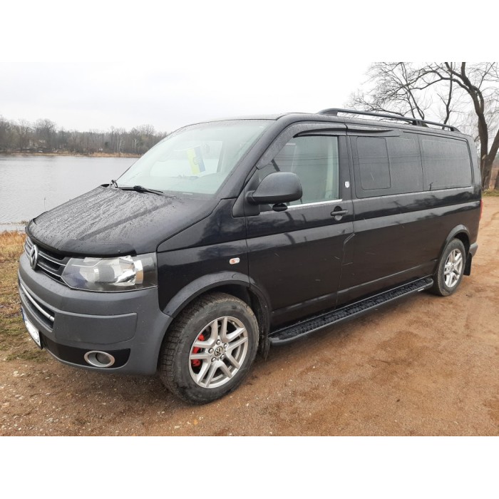 Рейлинги Skyport (черные) Длинная база для Volkswagen T5 2010-2015 гг