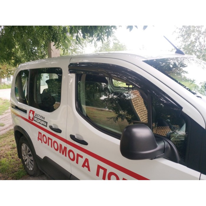 Вітровики (2 шт., Sunplex Sport) для Citroen Berlingo/Multispace 2019- рр