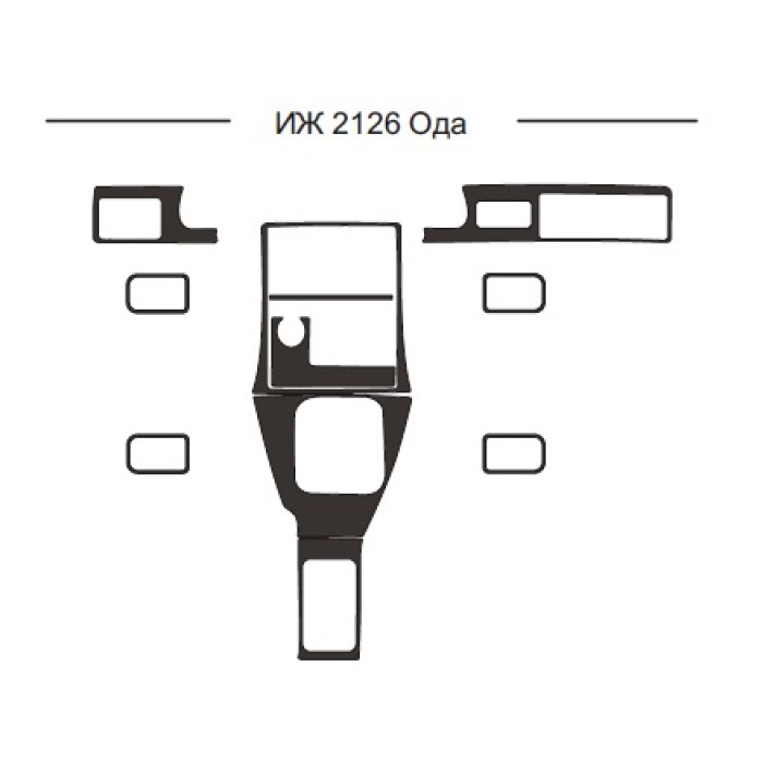 Накладки на панель для ИЖ 2126