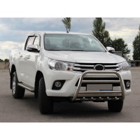 Передній захист WT010 (нерж) для Toyota Hilux 2015- рр