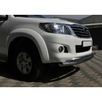 Передняя защита ST017 (нерж.) для Toyota Hilux 2006-2015 гг